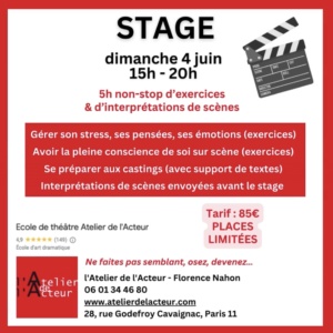 ecole acteur